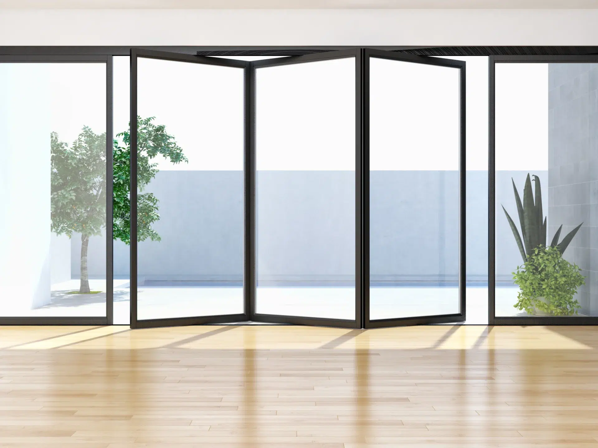 VLX 100 Bifold / Folding Door in Los Angeles, CA | Juniper Windows & Doors - detail 1