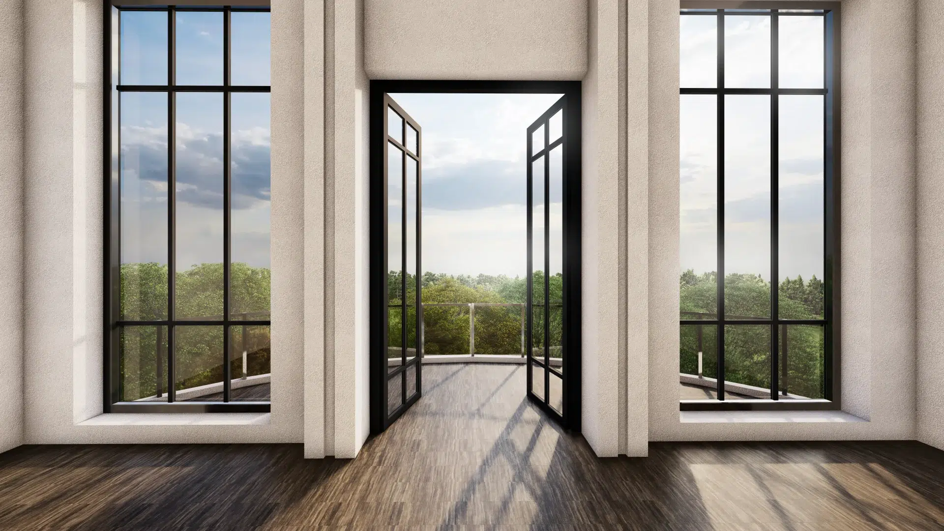 VLX 100 Double Swing / French Door in Los Angeles, CA | Juniper Windows & Doors - detail 1