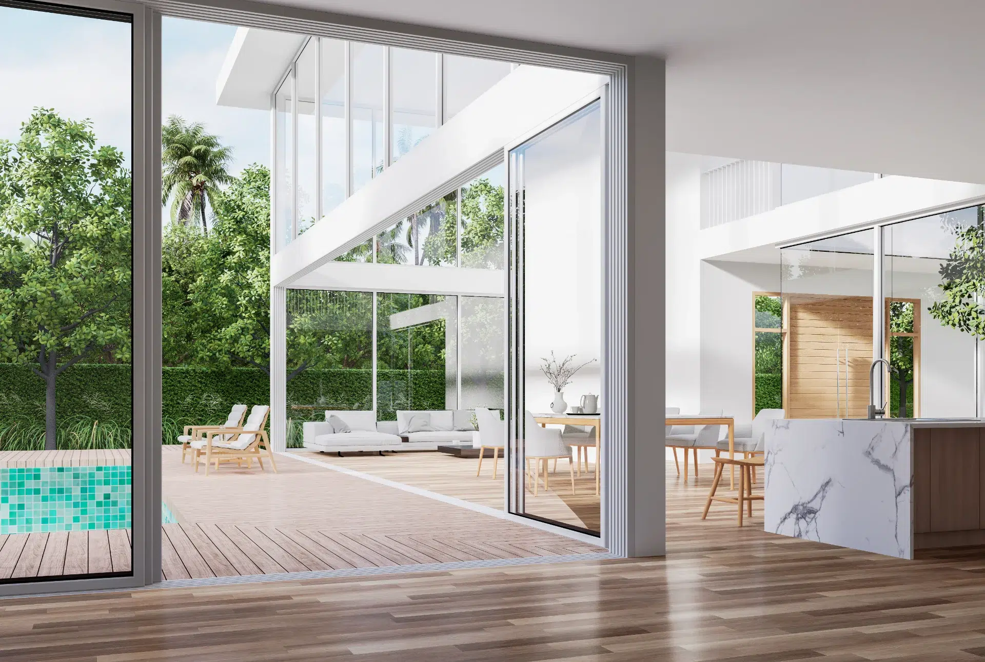 VLX 138 Panoramic Sliding Door in Los Angeles, CA | Juniper Windows & Doors - detail 1