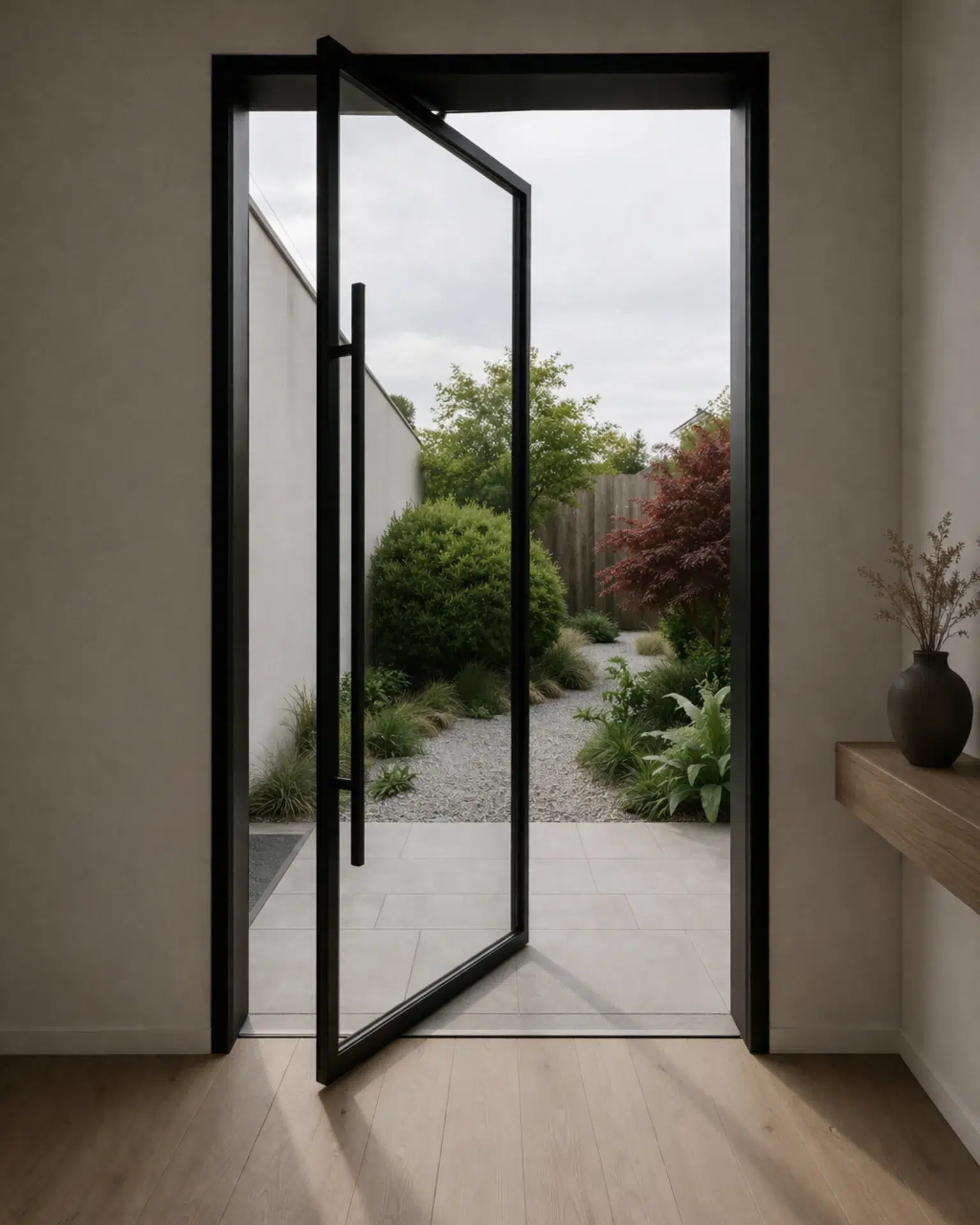VLX 100 Pivot Door in Los Angeles, CA | Juniper Windows & Doors - detail 1